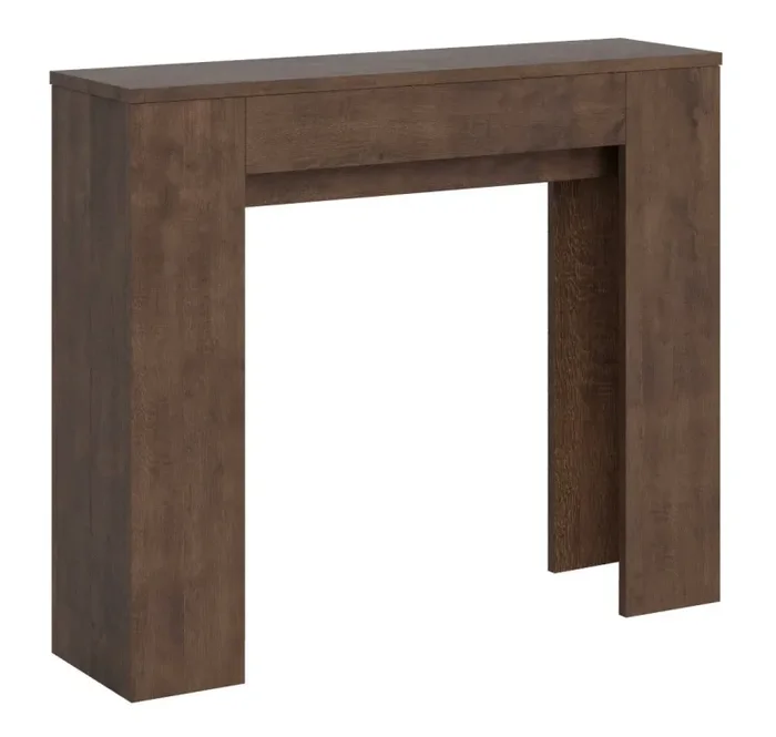 Consolle Allungabile 90×25/181 cm Pannelli in Nobilitato Slick Noce