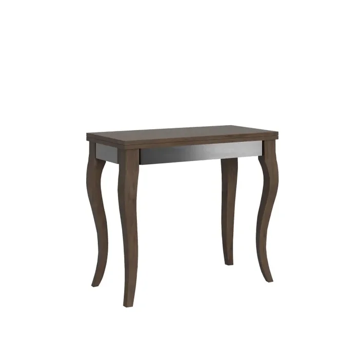 Consolle Allungabile 90×45-90×80 cm in Nobilitato Marrone