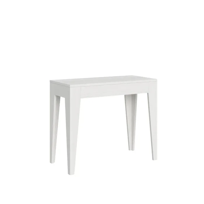 Consolle Allungabile 90-302x42x77 cm in Nobilitato Bianco