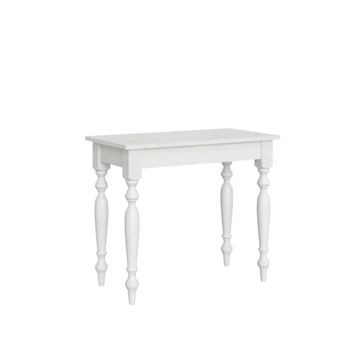 Consolle Allungabile 90-308x48x77 cm in Nobilitato Bianco Vendita calda