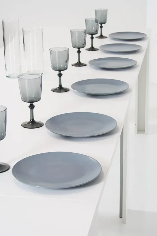 Consolle Allungabile in Legno H77x42x90/302cm Itamoby Aurora Bianco Lucido Classica