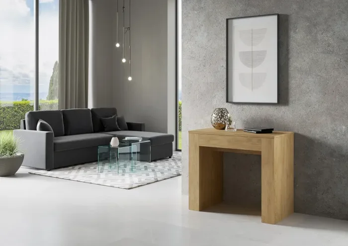 Consolle Allungabile in Legno H78x49x90/307cm Extra Quercia Classica - immagine 2