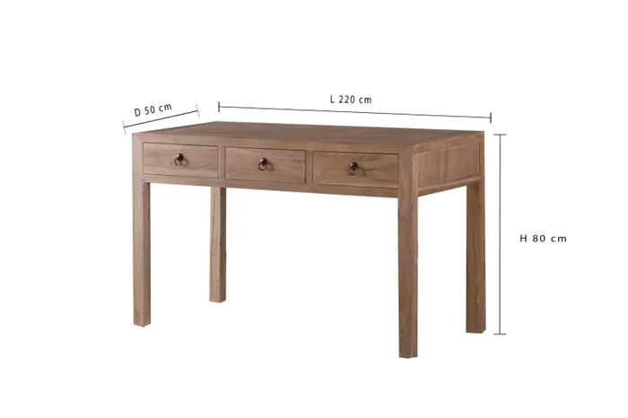 Consolle con 3 Cassetti H 130 cm - immagine 2