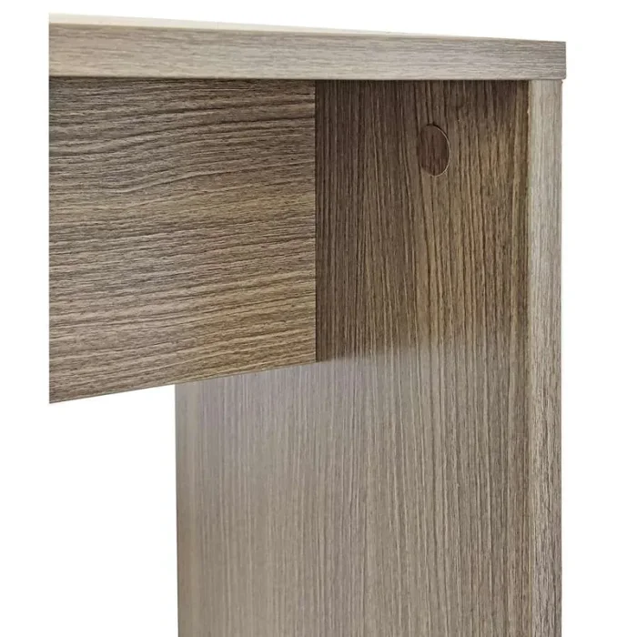 Consolle Fissa 140x75x30 cm in Legno Rovere Grigio - immagine 2