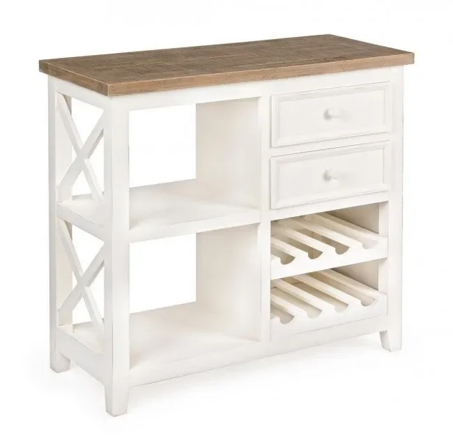 Consolle P.Bottiglia 22 Ripiani Elvia in Legno