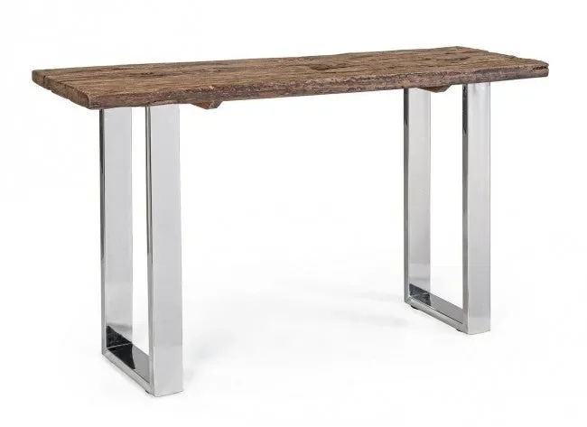 Consolle Winchester 130x40x76 cm in Acciaio e Legno