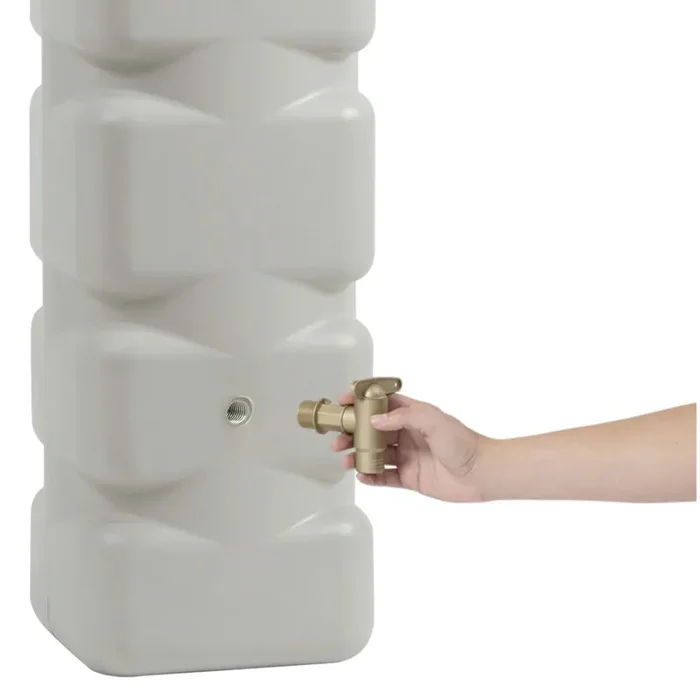 Contenitore 300 Litri per Raccolta Acqua Piovana Verdemax Sabbia Moda - immagine 2