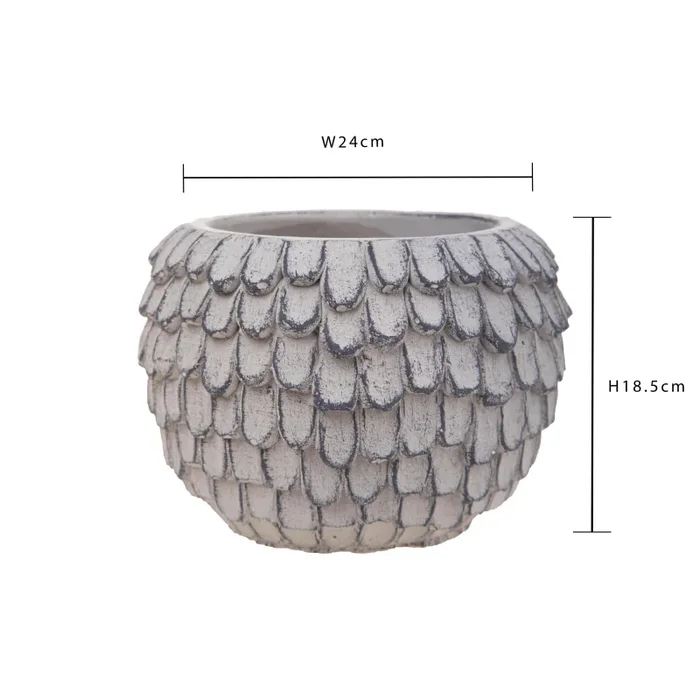 Contenitore Decorativo con Decorazione in Rilievo Ø 24 cm - immagine 3