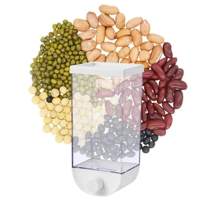 Contenitore Dispenser per Cereali Frutta Secca 1,5 Kg Bianco - immagine 3