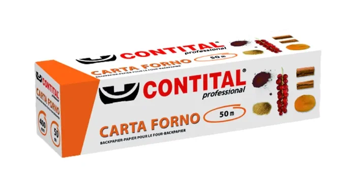 Contital Carta Forno Nudo 400 Mm 50 Mt