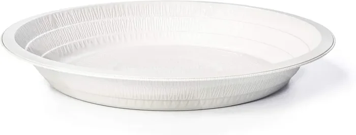 Contital Piatti Fondi Monouso Alluminio Laccato Bianco D 210 Mm Cf 25 Pz