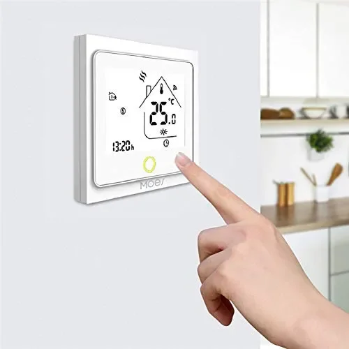Contrôleur de température MOES Smart 5A Per Riscaldamento Caldaia-Bianco Vendita calda online - immagine 3
