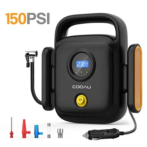 COOAU Compressore Aria Portatile Auto, 150PSI 12v con Protezione da… Saldi