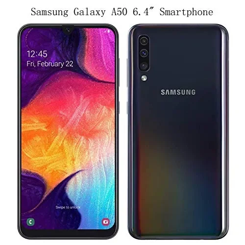 COODIO Custodia per Samsung Galaxy A50, in Pelle Nero - immagine 2