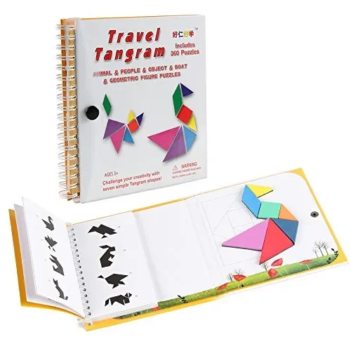 Coogam Tangram magnetici da Viaggio Tangrams Gioco Jigsaw Shapes…