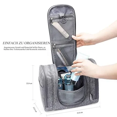 CoolBELL Borsa da toilette viaggio appesa Dopp Kit… - immagine 3