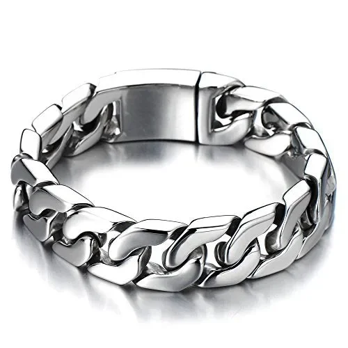 COOLSTEELANDBEYOND Stile Maschile, Barbozzale Braccialetto, Bracciale da 01