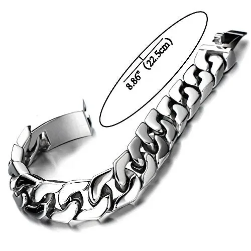 COOLSTEELANDBEYOND Stile Maschile, Barbozzale Braccialetto, Bracciale da 01 - immagine 2
