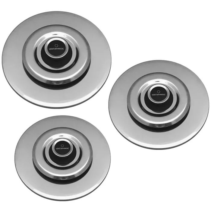 Coperchi Antiodore Cooker Ventur Magic in Acciaio Inox Pomello Nero Varie Misure Moda