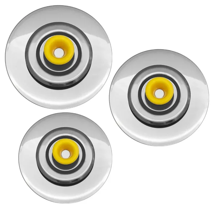 Coperchi Magici Antiodore Cooker Ventur Magic in Acciaio Inox 18/10 Pomello Giallo Varie Misure