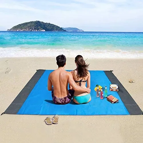 Coperta da Spiaggia, laxikoo Picnic Anti Sabbia 210×200 Portatile…