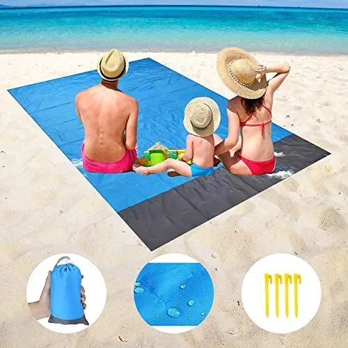 Coperta da Spiaggia Tappetino Picnic – 210x200cm Portatile Anti Sabbia… Vendita online