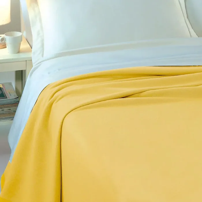 Coperta in Lana Lambswool Merino 280gr Cober Super 320 Gialla Sconti