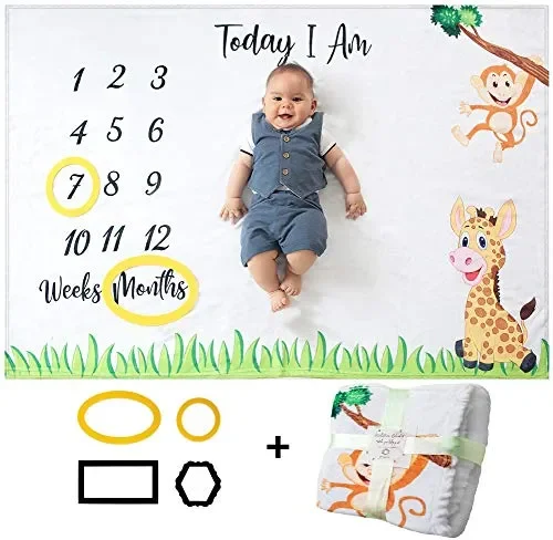 Coperta Mesi Neonato Maschio O Femmina, Unisex | Bambino Monkey