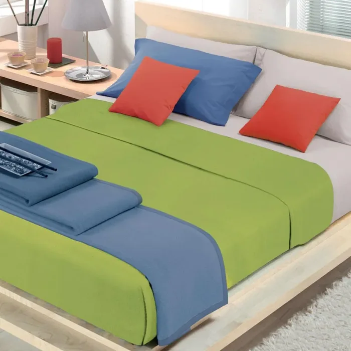 Coperta Misto Cotone Cober Coprice Verde Kiwi Saldi - immagine 2