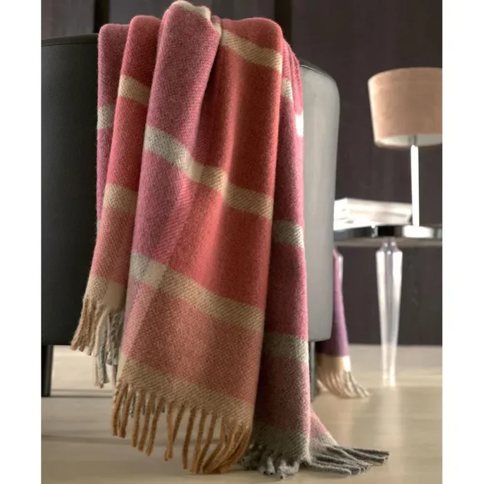 Coperta Pura Lana 380gr Cober Denver Viola Melanzana - immagine 2