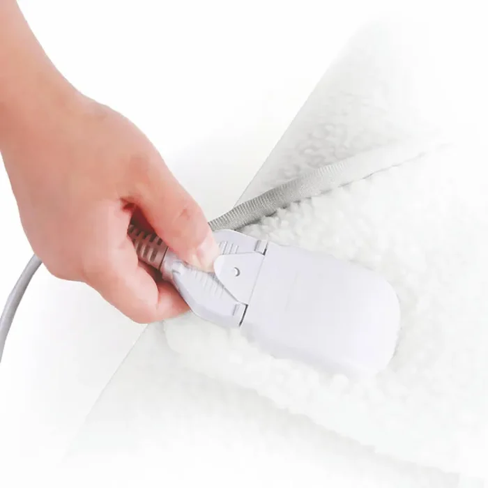 Coperta Termica Elettrica Matrimoniale 120W Kooper Pisolona Alveare Grigia - immagine 3