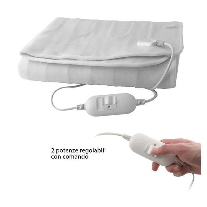 Coperta Termica Elettrica Singola Scaldasonno Scaldaletto 150X80 Cm Scalda Sonno Singolo - immagine 2