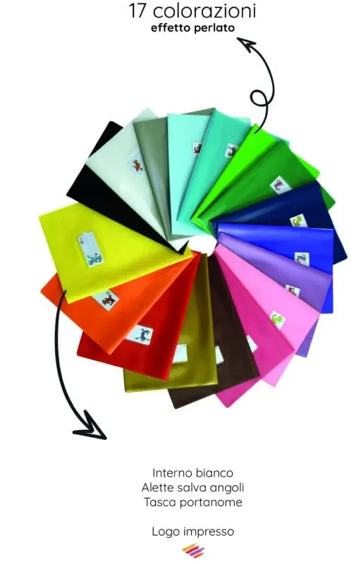 Copertina Colorata Per Quaderno A4 – Colorosa (Rosso) - immagine 2