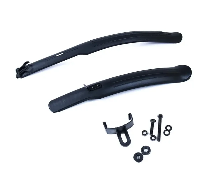 Coppia di Parafanghi per Bicicletta Universali con Kit di Montaggio - immagine 2