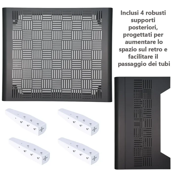 Copri Condizionatore da Esterno Medium 100×54/60×85 cm in Alluminio Antracite - immagine 3