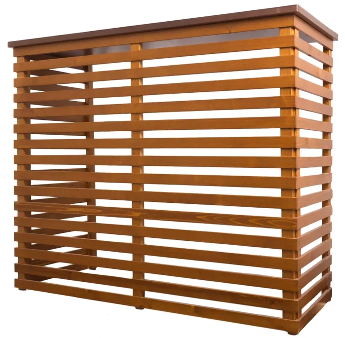 Copri Condizionatore in Legno Fiano Aria Noce Varie Misure