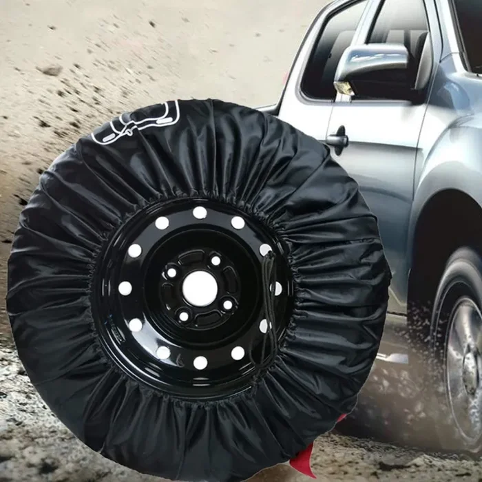 Copri Pneumatici per Gomme di Ø Max 76,4 cm Nero - immagine 2