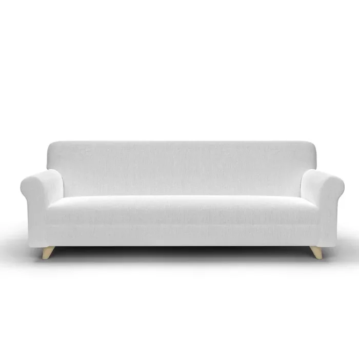 Copridivano 1, 2 E 3 Posti Elasticizzato in Tessuto Bianco Sconti
