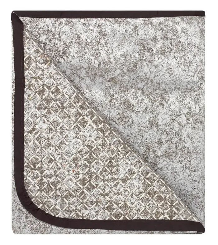 Copridivano con Penisola Destra in Poliestere e Cotone Marrone Varie Misure - immagine 3