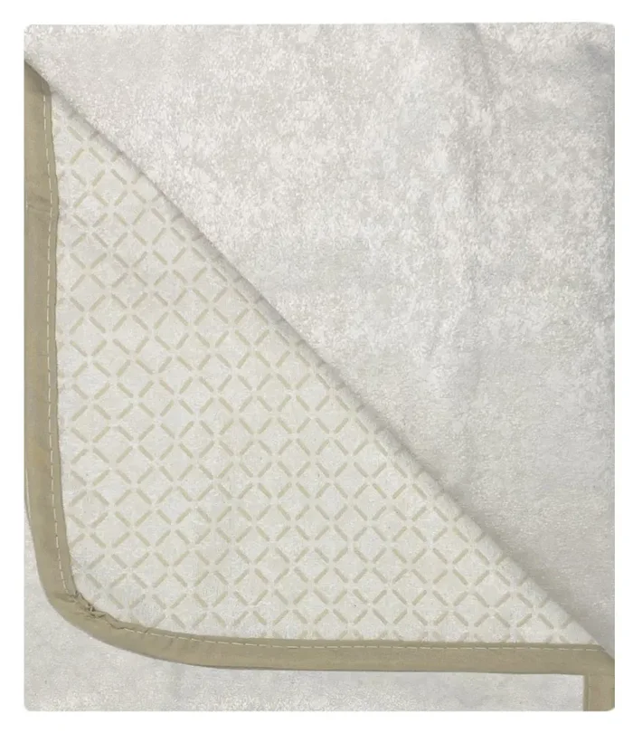 Copridivano con Penisola Destra in Poliestere e Cotone Panna Varie Misure - immagine 3