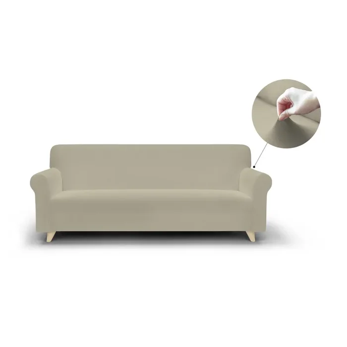 Copridivano Elasticizzato in Poliestere Dahlia Tortora Varie Misure Online