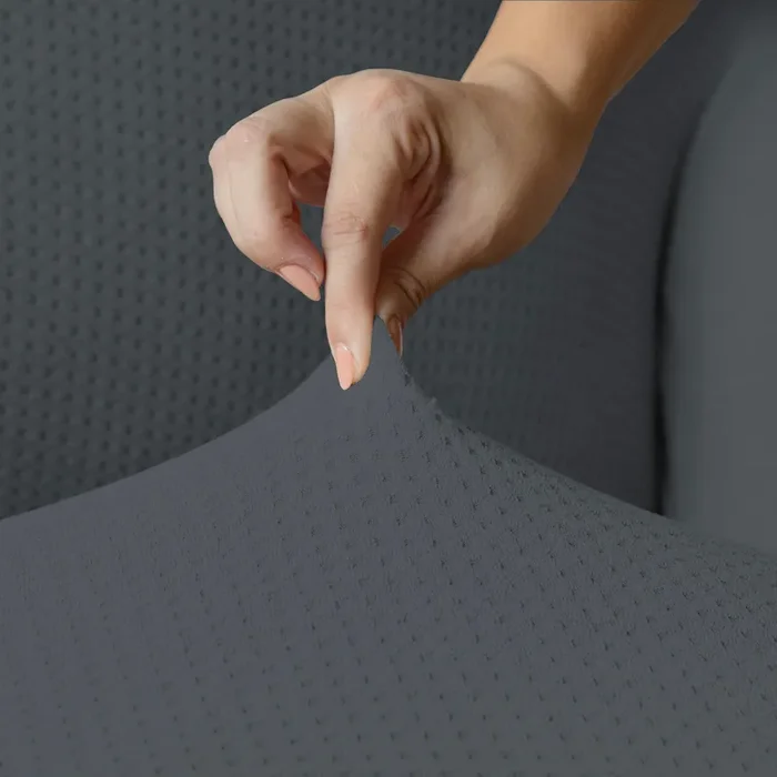 Copridivano Elasticizzato in Poliestere Iris Grigio Scuro Varie Misure Fornitura - immagine 2