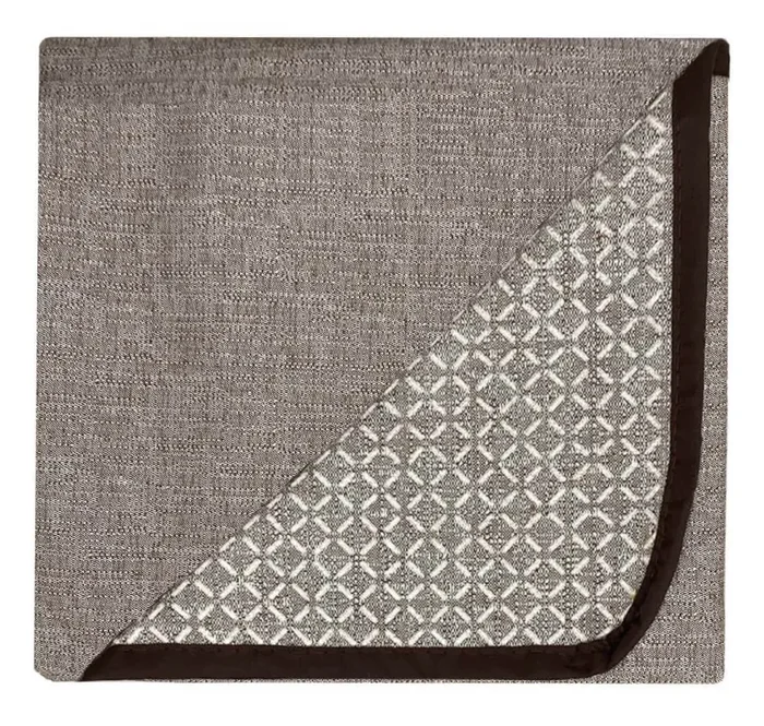 Copridivano in Poliestere con Penisola Sinistra Marrone Varie Misure In saldo - immagine 3