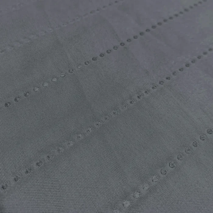 Copridivano Trapuntato con Penisola Destra Seduta in Microfibra Grigio Scuro Varie Misure - immagine 2