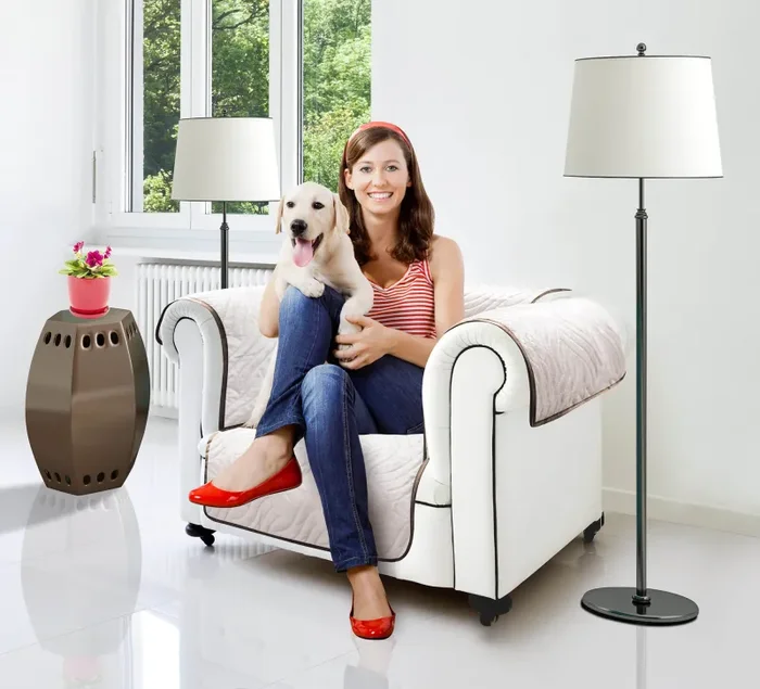 Copridivano Trapuntato Universale 1 Posto Double Face Starlyf Sofa Cover Beige e Marrone - immagine 3