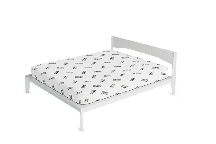 Coprimaterasso Elasticizzato in Poliestere Grigio Chiaro Varie Misure - immagine 2