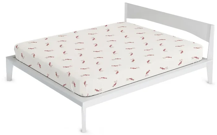 Coprimaterasso in Poliestere e Fibra di Crabyon Bordeaux Varie Misure Moda - immagine 3