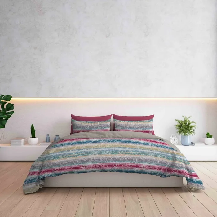 Copripiumino con Federe Stampato Love Lines Varie Misure - immagine 3