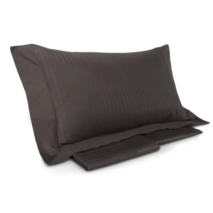 Copripiumino con Lenzuola e Federe Mitera Rubino Cioccolato Varie Misure