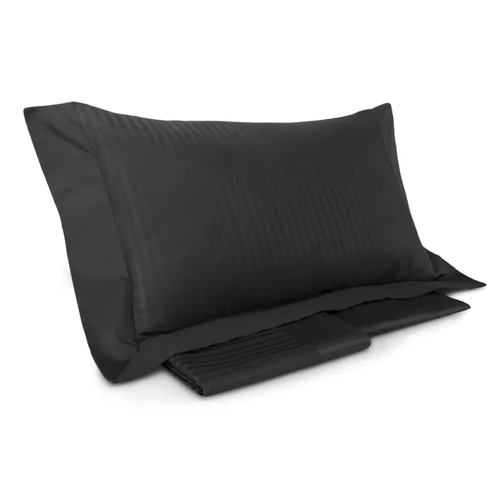 Copripiumino con Lenzuola e Federe Mitera Rubino Nero Varie Misure - immagine 3